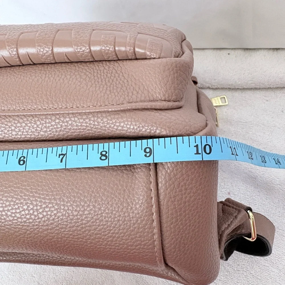 Steve Madden Faux Leather Mauve Backpack & Gold Accents Casual Women's Bag Sz M - Picture 13 of 15